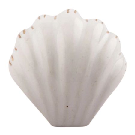 White Sea Shell Ceramic Drawer Knob